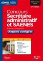 Concours Secrétaire Administratif Saenes ; Annales Corrigées ; Catégorie B ; 2014 (3e Édition) - Preview
