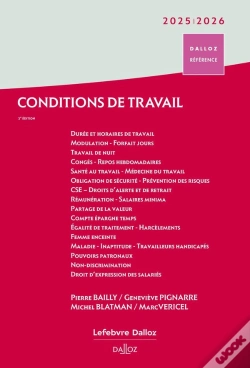 Capa do artigo Conditions De Travail : Durée Rémunération Santé Et Sécurité (Édition 2025-2026)