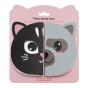 Conjunto 2 Cadernos Lisos 34Fl 80G Miquelrius Back2Fun Gato/Cachorro Blister Mr8324 - Preview