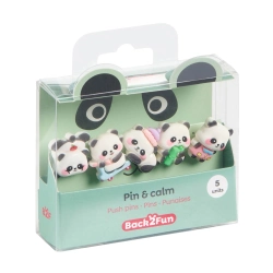 Capa do artigo Conjunto 5 Pioneses Miquelrius Back2Fun Clip & Calm Panda Blister Mr13381