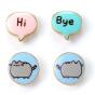 Pusheen the Cat Earring Set - "Hi, Bye" - Preview