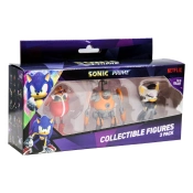 Capa do artigo Conjunto de Figuras Sonic Prime 3-Pack Rebel Rouge / Eggforcer / Dr. Eggman 6 cm