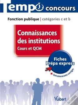 Capa do artigo Connaissances Des Institutions ; Cours Et Qcm ; Catégorie C Et B