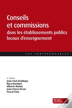 Capa do artigo Conseils Et Commissions Dans Les Eple (6e Édition)