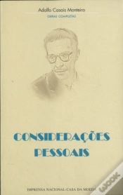 Capa do artigo Considerações Pessoais