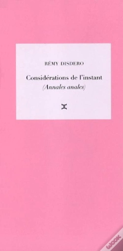 Capa do artigo Considérations De L'Instant (Annales Anales)