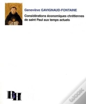 Capa do artigo Considérations Économiques Chrétiennes De Saint Paul Aux Temps Actuels