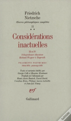 Capa do artigo Considerations Inactuelles Iii Et Iv