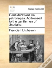 Capa do artigo Considerations On Patronages. Addressed