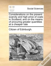 Capa do artigo Considerations On The Present Scarcity A