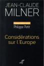Considérations Sur L'Europe ; Conversation Avec Philippe Petit - Preview