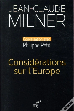 Capa do artigo Considérations Sur L'Europe ; Conversation Avec Philippe Petit