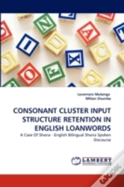 Capa do artigo Consonant Cluster Input Structure Retention In English Loanwords