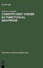 Constituent Order In Functional Grammar - Preview