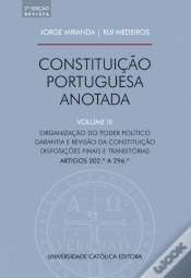 Capa do artigo Constituição Portuguesa Anotada - Volume III