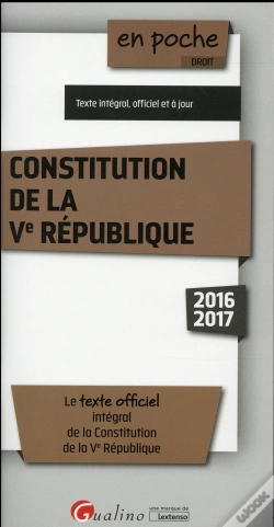 Capa do artigo Constitution De La Ve Republique 2016-2017, 8eme Ed.