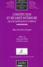 Constitution Et Sécurité Intérieure ; Essai De Modélisation Juridique - Preview