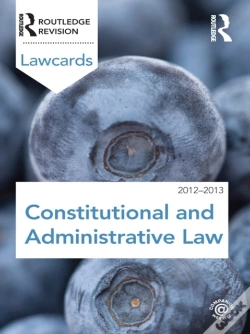 Capa do artigo Constitutional And Administrative Lawcards 2012-2013