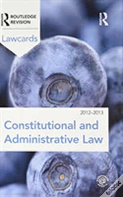 Capa do artigo Constitutional And Administrative Lawcards 2012-2013