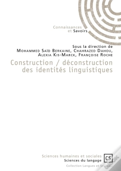 Capa do artigo Construction ; Déconstruction Des Identités Linguistiques