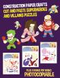 Construction Paper Crafts (Cut And Paste Superheroes And Villains Puzzles) - Preview