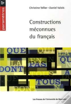 Capa do artigo Constructions Meconnues Du Francais
