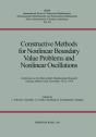 Constructive Methods For Nonlinear Boundary Value Problems And Nonlinear Oscillations - Preview