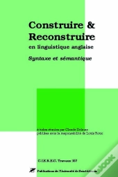 Construire Et Reconstruire En Linguistique Anglaise