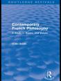 Contemporary French Philosophy (Routledge Revivals) - Preview
