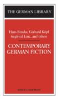 Contemporary German Fiction