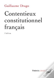 Capa do artigo Contentieux Constitutionnel Francais (3ed)