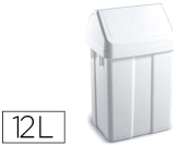 Capa do artigo Contentor tts plastico com tampa max 12 litros branca 400x230x200 mm