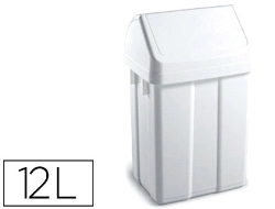 Capa do artigo Contentor tts plastico com tampa max 12 litros branca 400x230x200 mm