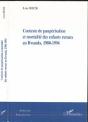 Contexte De Paupérisation Et Mortalité Des Enfants Ruraux Au Rwanda (1980-1994) - Preview