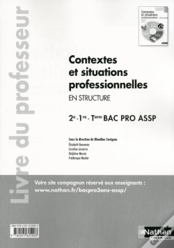 Capa do artigo Contextes Et Situations Professionnelles 2e/1e/Terminale Bac Pro Assp Option Structure Prof 2013