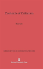 Contexts Of Criticism - Preview