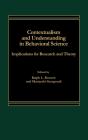 Contextualism And Understanding In Behavioural Science - Preview