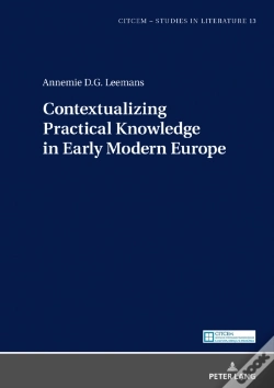 Capa do artigo Contextualizing Practical Knowledge In Early Modern Europe