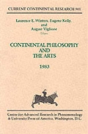 Continental Philosophy And The Arts - Preview