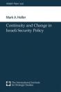 Continuity And Change In Israeli Security Policy - Preview