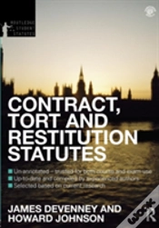 Capa do artigo Contract, Tort And Restitution Statutes 2012-2013