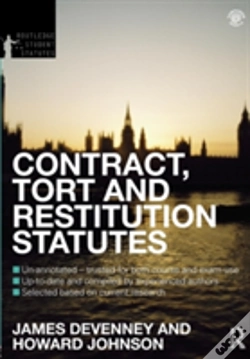 Capa do artigo Contract, Tort And Restitution Statutes 2012-2013