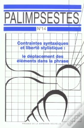 Contraintes Syntaxiques Et Liberté Stylistique : Le Déplacement Des El