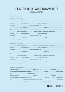 Capa do artigo Contrato de Arrendamento de Prazo Certo
