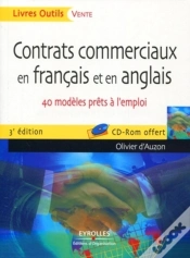 Capa do artigo Contrats Commerciaux En Français Et En Anglais ; 40 Modèles Prêts À L