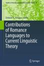 Contributions Of Romance Languages To Current Linguistic Theory - Preview