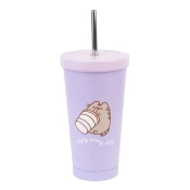 Capa do artigo Copo Com Palhinha Pusheen Moments 550Ml Vm03