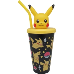 Capa do artigo Copo Pokemon Com Tampa 3D E Palhinha 500Ml Pk00028
