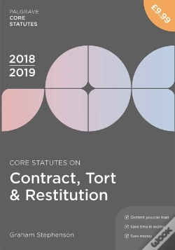 Capa do artigo Core Statutes On Contract, Tort & Restitution 2018-19