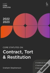 Capa do artigo Core Statutes On Contract, Tort &Amp; Restitution 2022-23